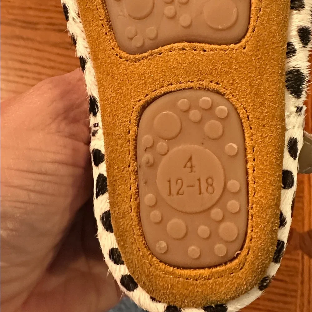 Spotted Fur Baby Shoes size 4 12-18mths
